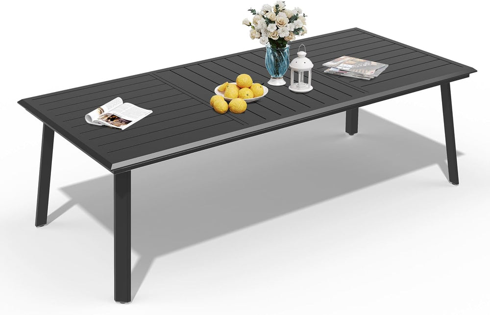Pellebant Aluminum Outdoor Dining Table for 12 Person