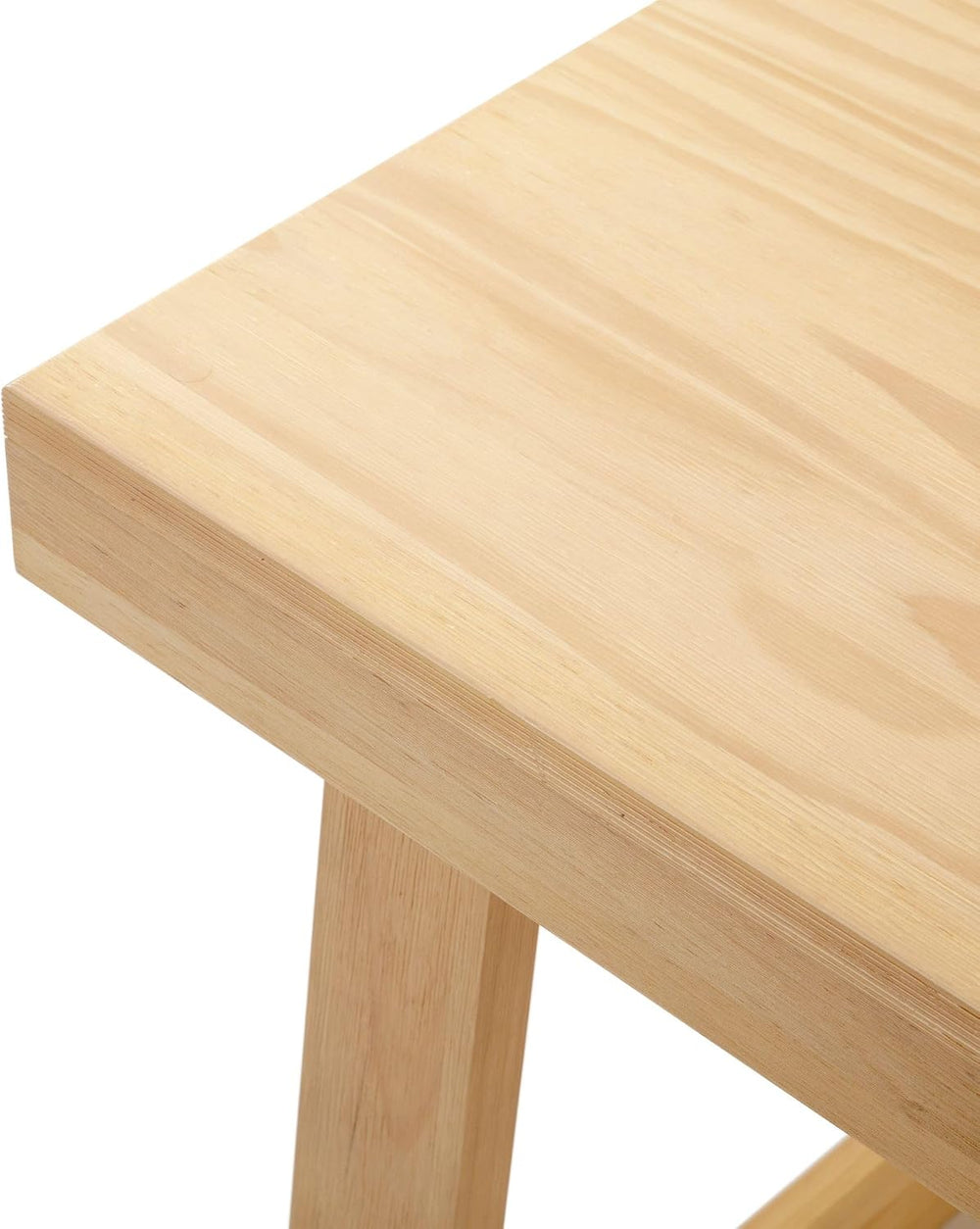 Plank+Beam Classic Rectangular Side Table, Blonde Wirebrush