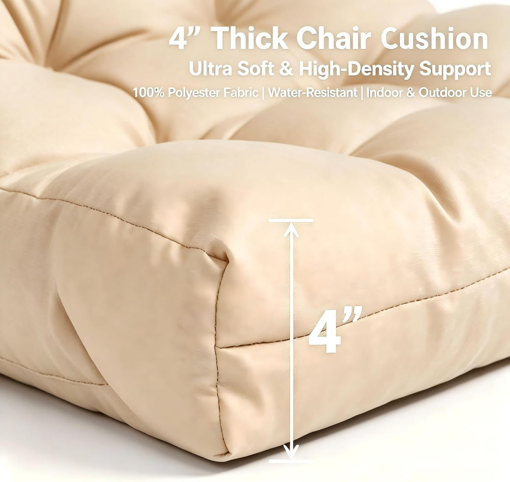 QILLOWAY Outdoor Chair Cushion for Patio Furniture, Waterproof Patio Cushions...
