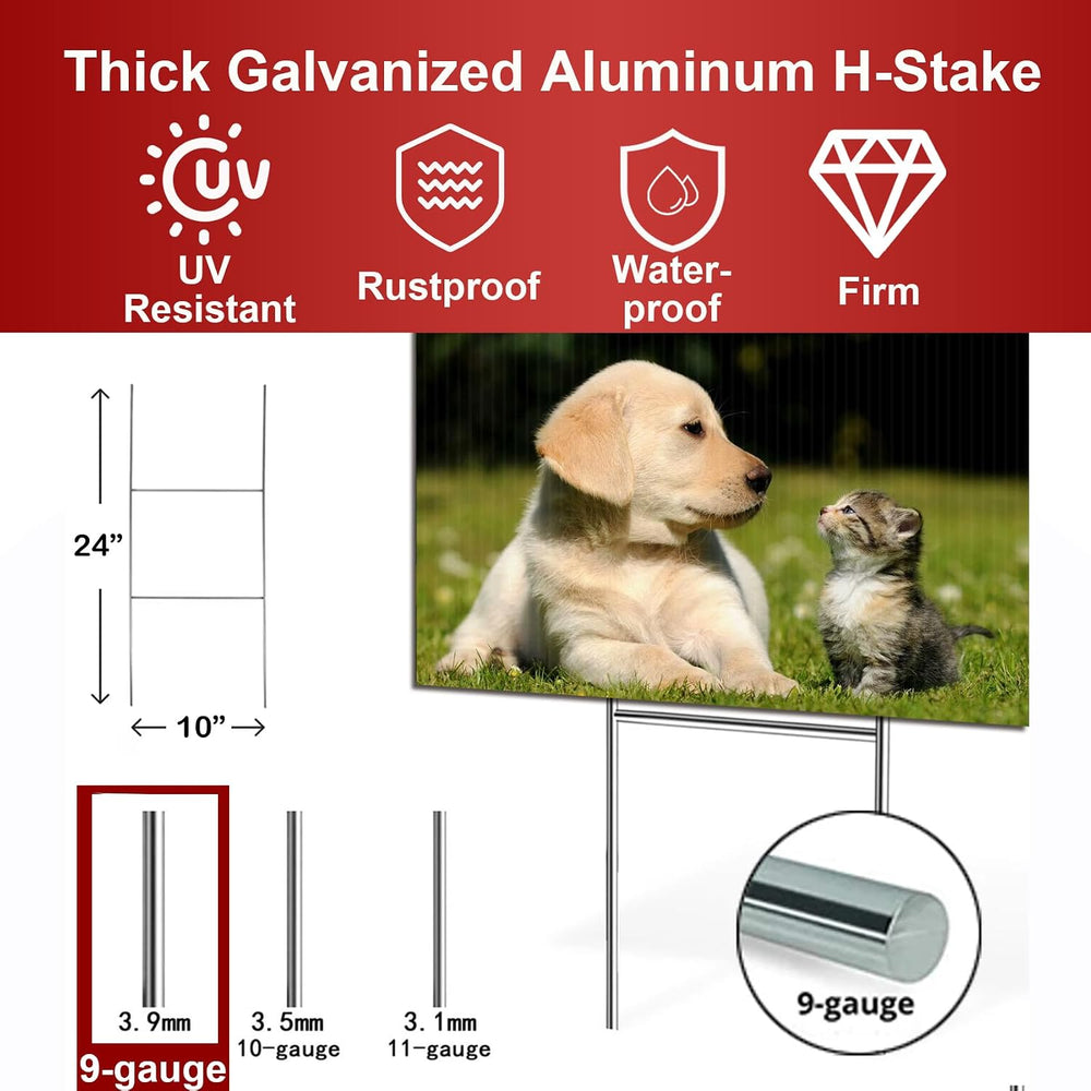 24"X18"Pack of 4,Custom Yard Signs | Double Sided,4mm Weatherproof ...