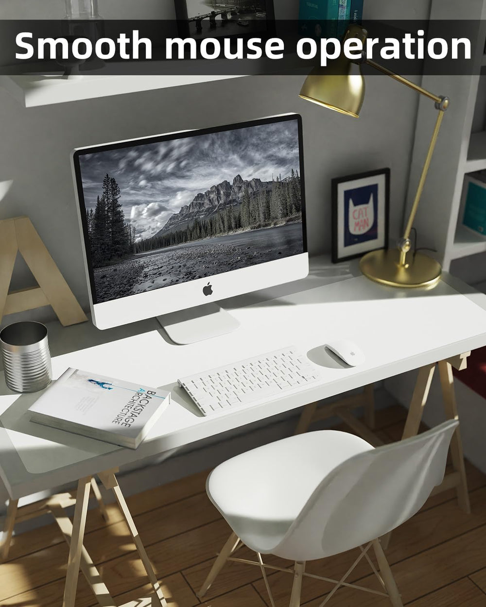 Desk mat Large, Leather Desk Pad Protector,Office Desk Mat,Mouse Pad, Non-Sli...