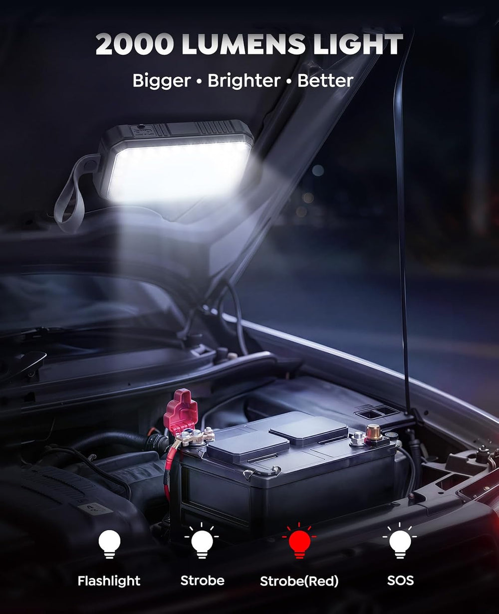 TREKURE Car Battery Jumper Starter Portable 5000A, Portable Car Jump Starter ...