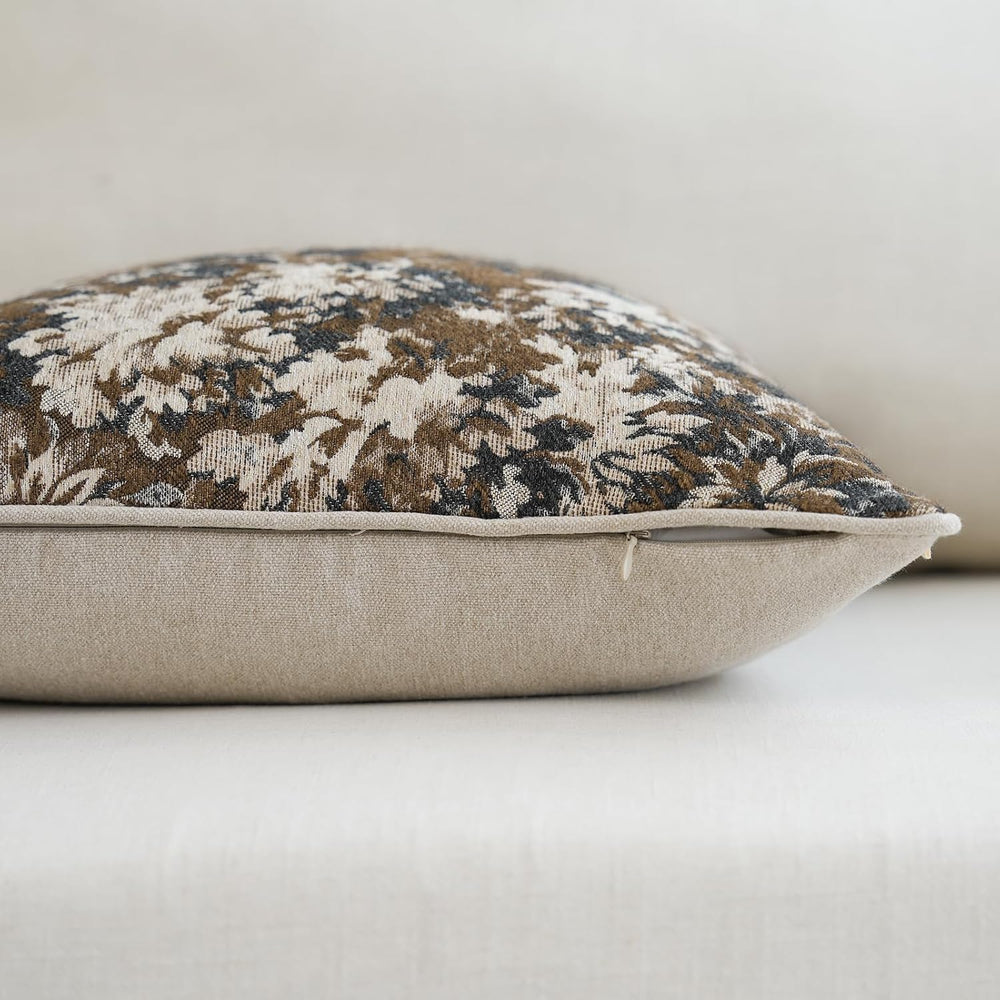 Vintage Farmhouse Floral Throw Pillow Covers 18x18 Inches Set of 2 Rustic Bot...