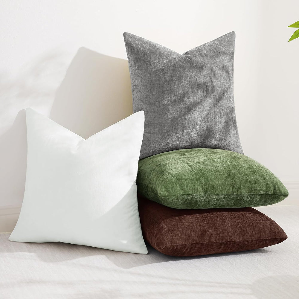 decorUhome Christmas Dark Grey Throw Pillow Covers 26X26 Set of 2