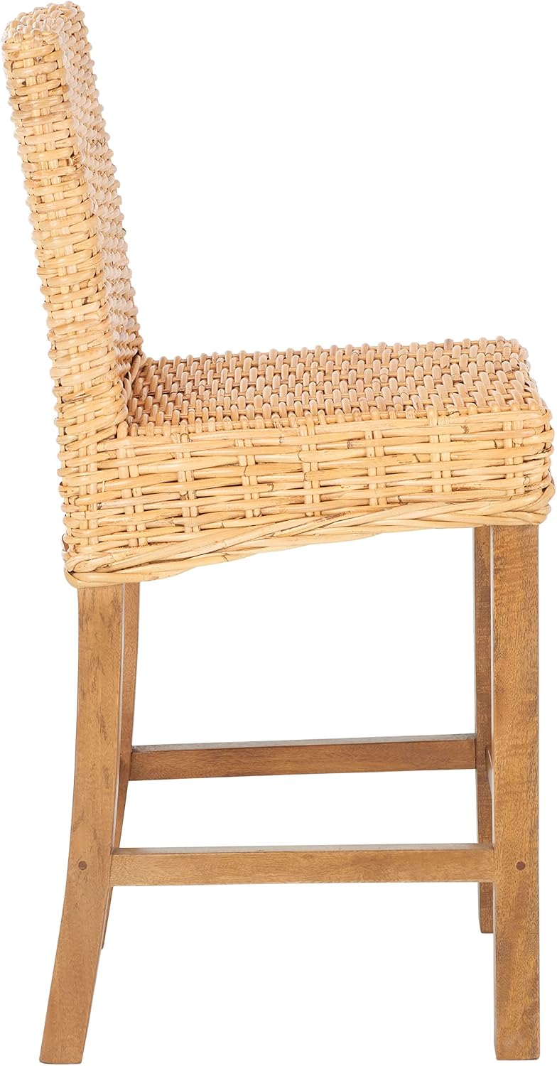 SAFAVIEH Tobie Wood Counter Bar Stool, 23.62" Seat BST6501A