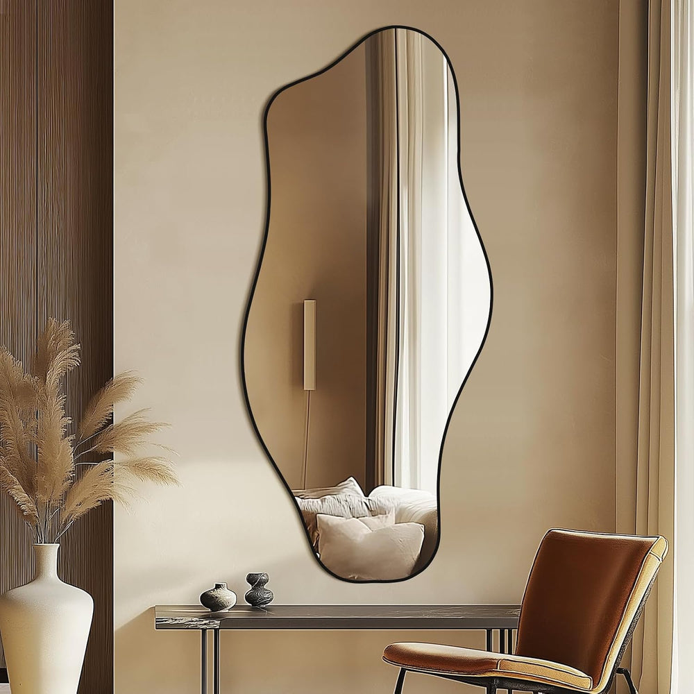 Mirrorons Irregular Mirror 47"x21" Cloud Vanity Mirror Wall Decor, ...