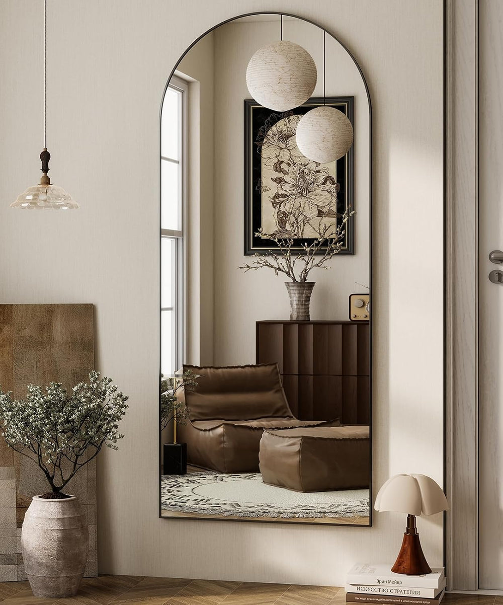 HARRITPURE 64"x21" Full Length Mirror, Arched Full Mirror