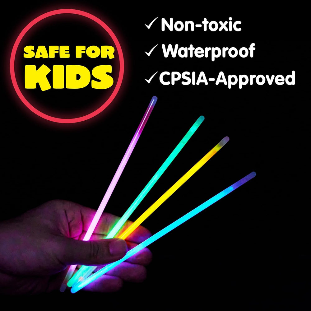 JOYIN 800 Pcs 8" Glow sticks Bulk Party Favors Pack, Neon Glow in the Da...