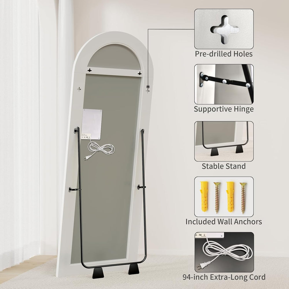 Koonmi Full Length Mirror with LED Lights 56"x20"