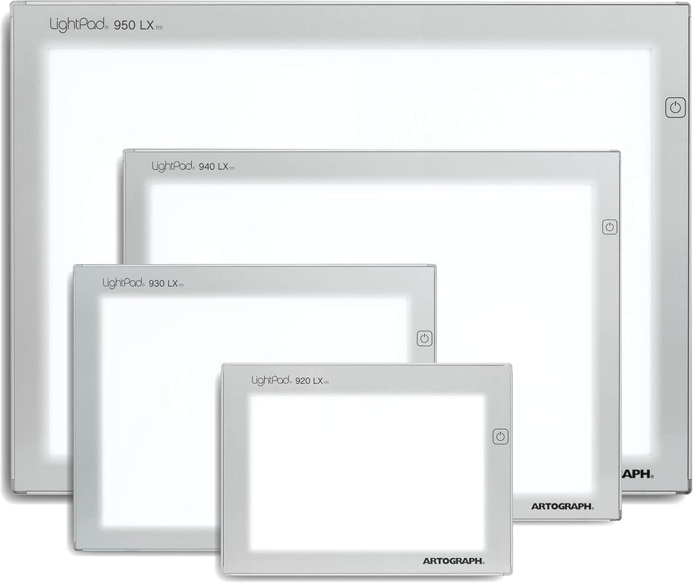Artograph LightPad 920 LX Thin Dimmable LED Light Box, White, 9 x 6 Inch