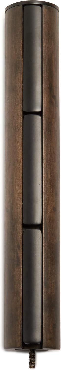 Umbra Flapper Coat Rack, Flip Down Clothing Rack, 9 Hooks, Black/Walnut