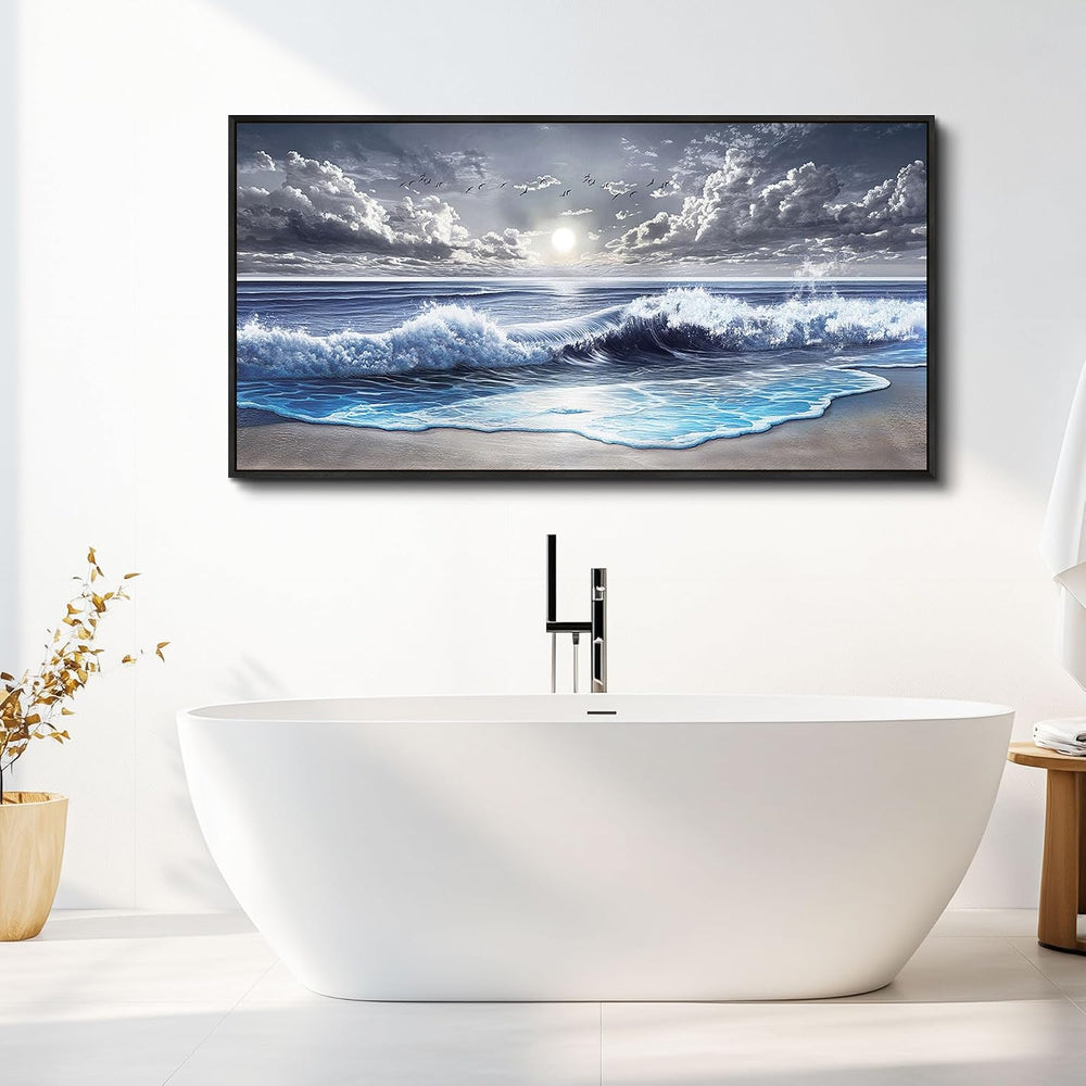 MHARTK66 Beach Large Canavs Wall Art-Wall Art For Living Room-Ocean Landscape...