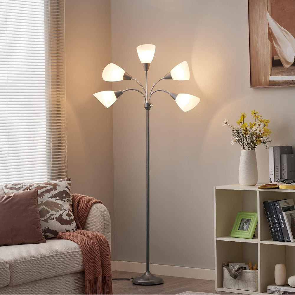 HonoDing Medusa Floor Lamps Standing Lamps 5 Heads Adjustable Reading Light L...