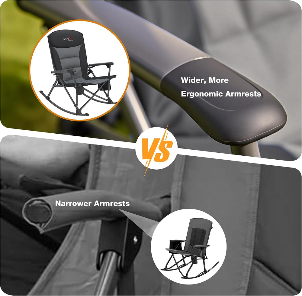 Rocking Camping Chair for Adults, Portable Chairs