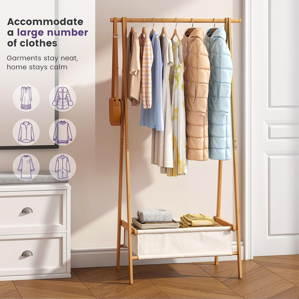 Clothing Rack, Coat Rack Freestanding for Hanging Clothes, Dress up Rack with...