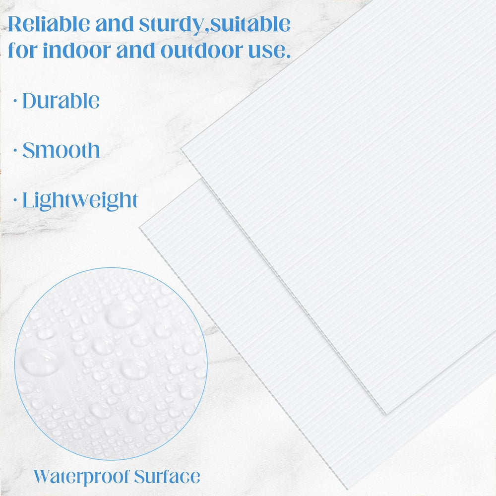 Aneco 6 Pack Corrugated Plastic Sheets 24 x 36 Inch Waterproof Blank Yard Sig...