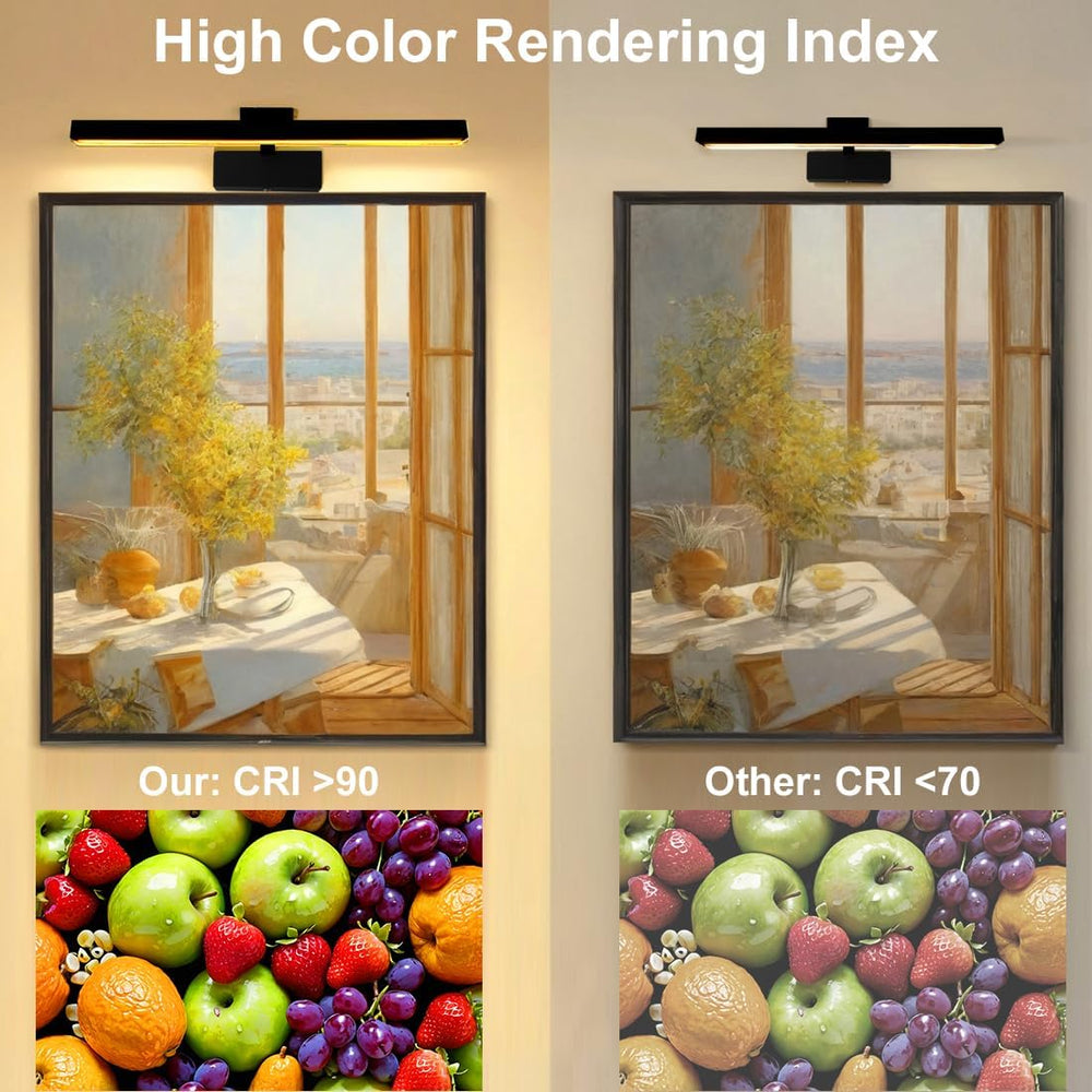 Picture Light for Paintings Plug in, 2700K Warm White Picture Lights, 16"...