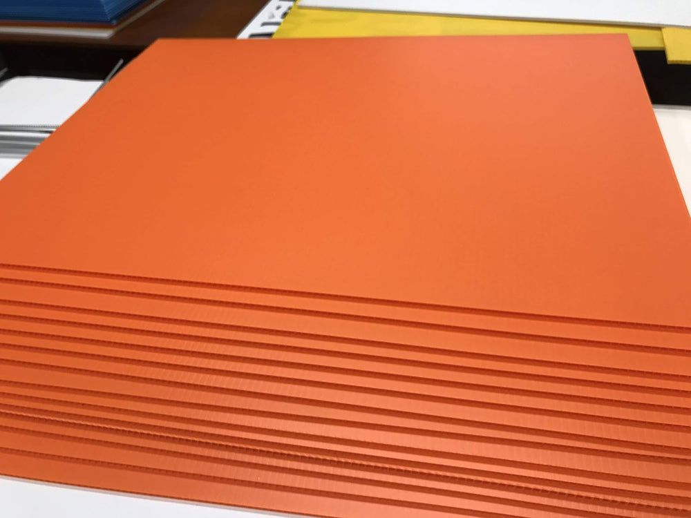 Yard Signs 5Pack (Orange) Sign Board 18X24inch x 4MM Corrugated Plastic Sign ...