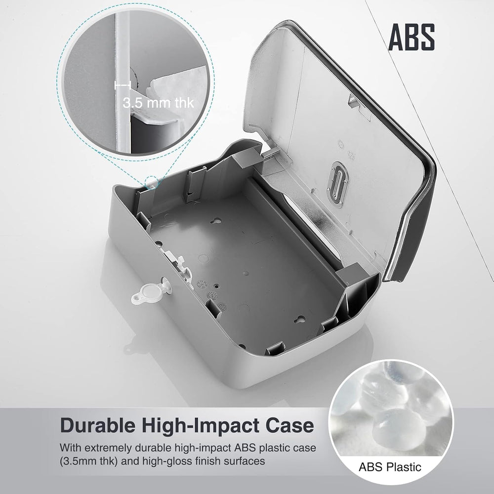 modunful Folded Paper Towel Dispenser Wall Mount - No Drill Matte Black