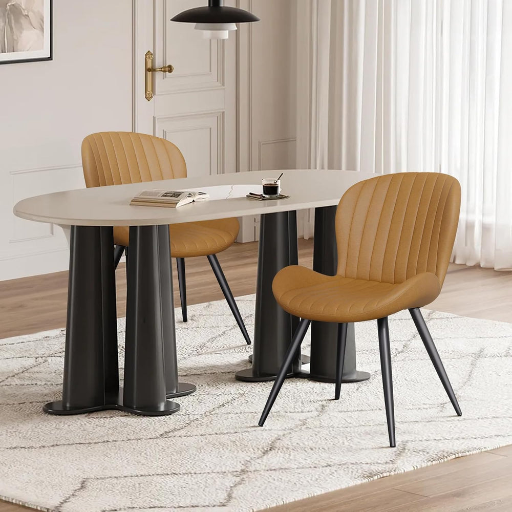 Modern Dining Room Chairs, Fabric Dining Chairs Set of 2