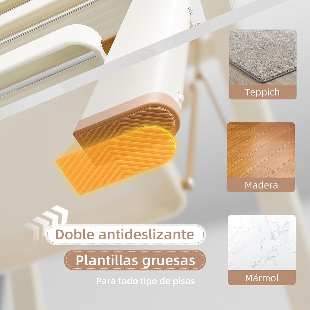 3 Step Ladder, Foldable Step Stool with Wide Anti-Slip Pedal