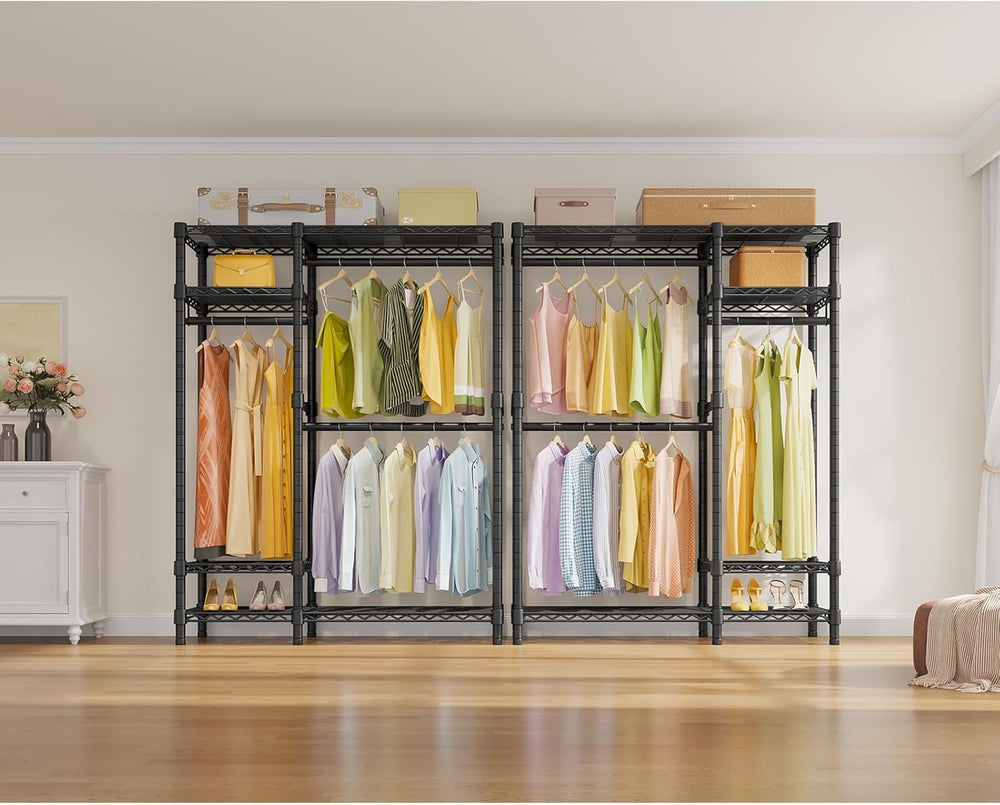 VIPEK V2 Heavy Duty Clothes Rack, Portable Metal Closet System, Black