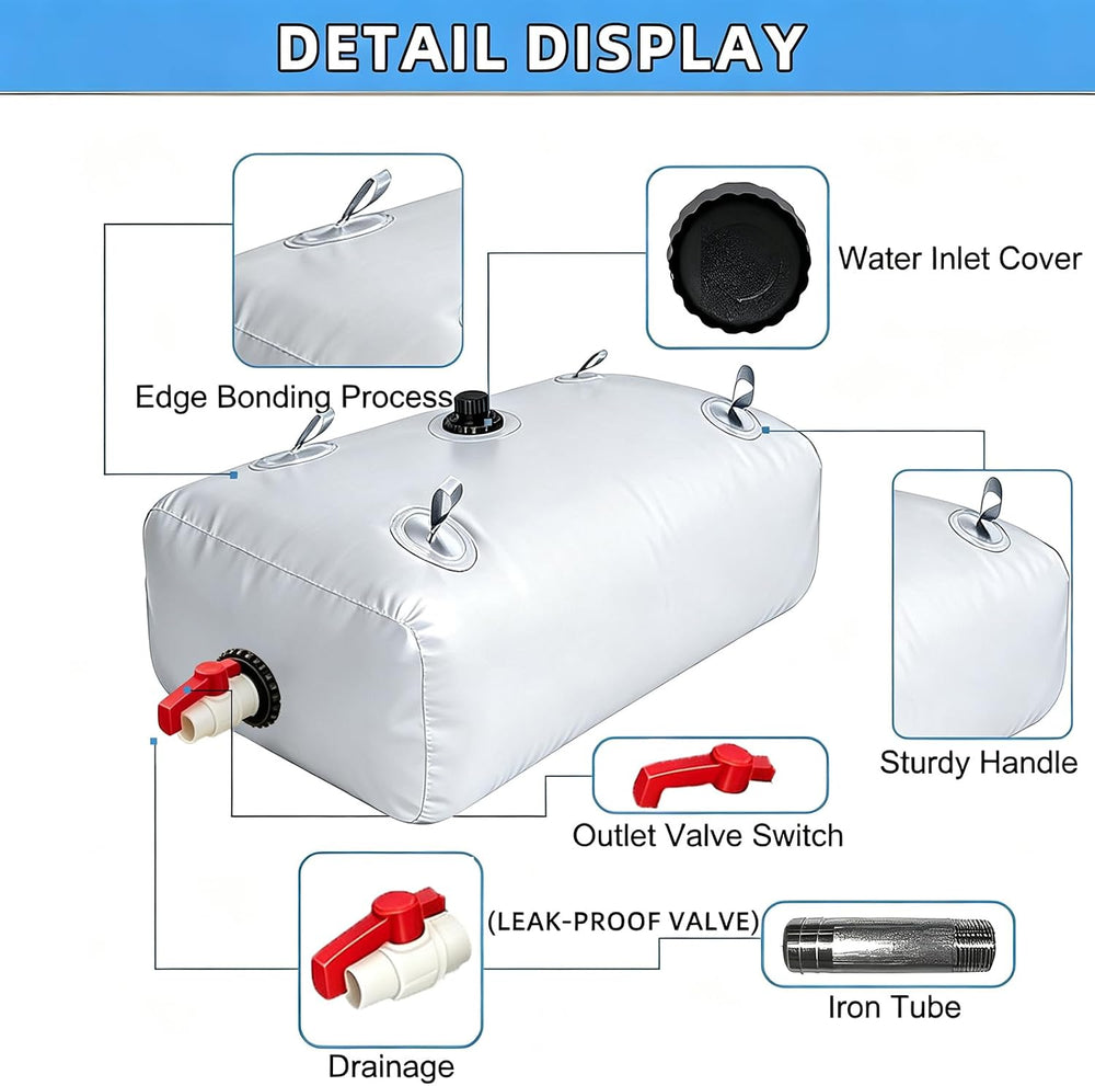 Foldable Portable Water Bladder Tank 30gal/113L Storage Container