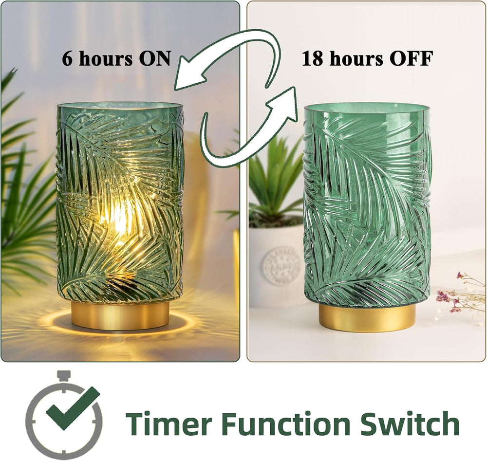 MJ PREMIER Battery Operated Lamp with Timer, Cordless Table Lamp Decorative