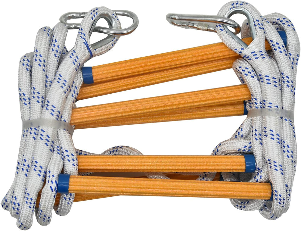 16ft Fire Escape Rope Ladder - Emergency Fire Ladder for 2 Story Homes