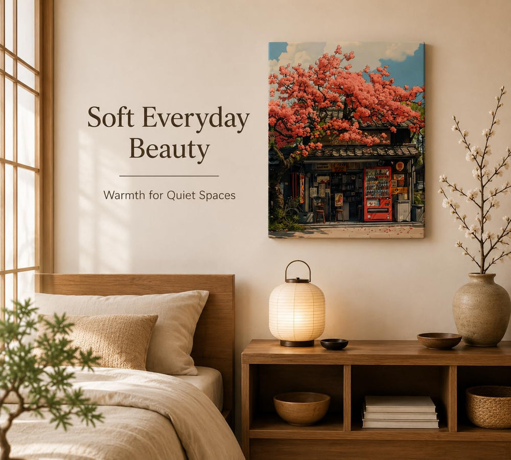 YUBOJIA Japanese Canvas Wall Art 16x24 in