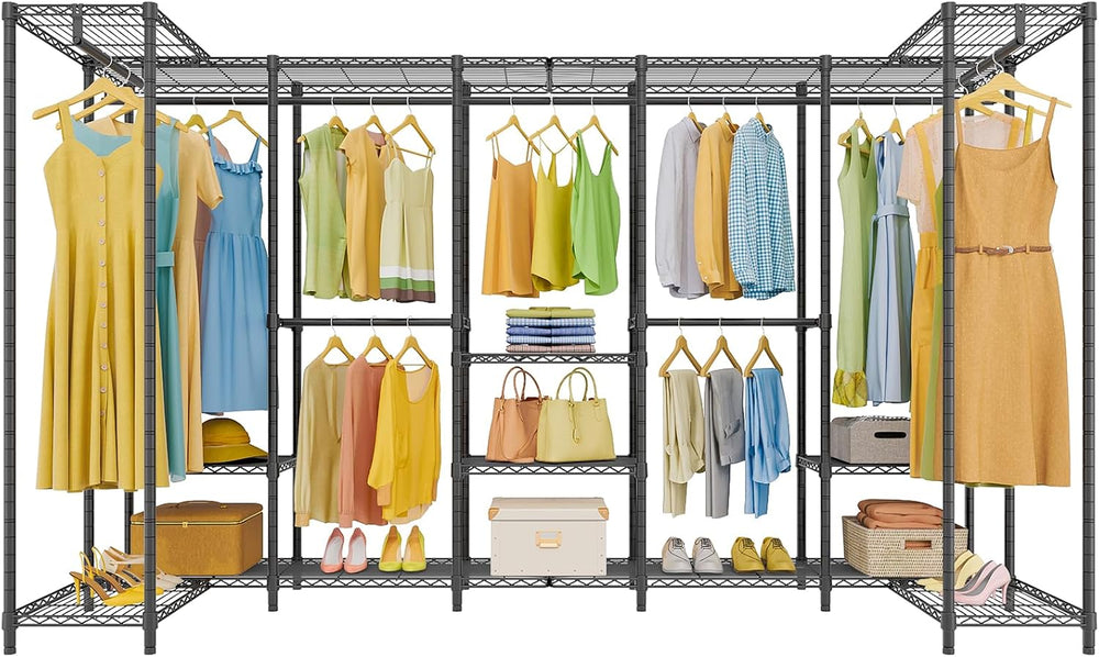 VIPEK U70 Heavy Duty Clothes Rack, Extra Large Closet Organizer, Black