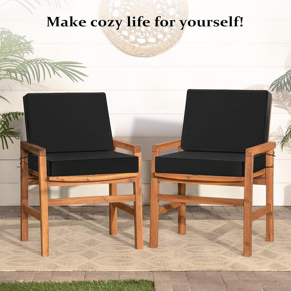 Cozyide 22x22 Outdoor Cushions for Patio Furniture, Waterproof Outdoor Chair ...