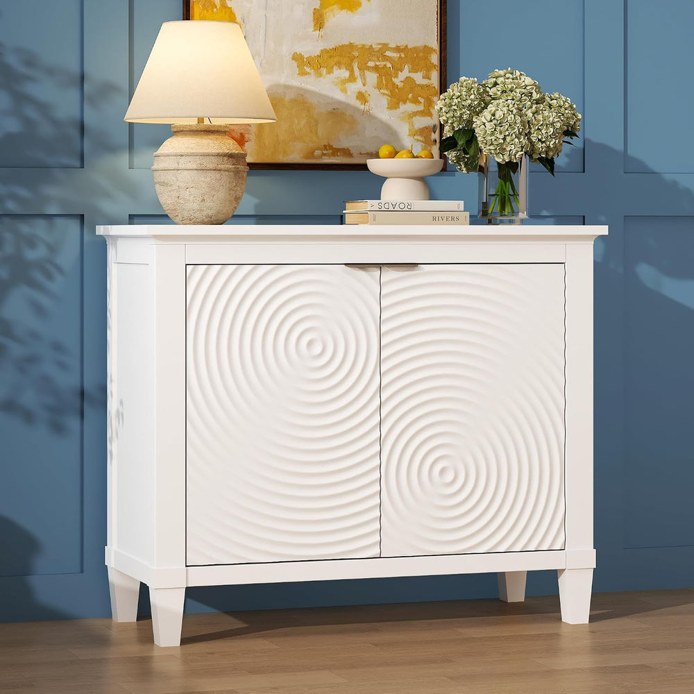 karlott Buffet Cabinet with Storage, Sideboard Accent Cabinet, Annual Ring