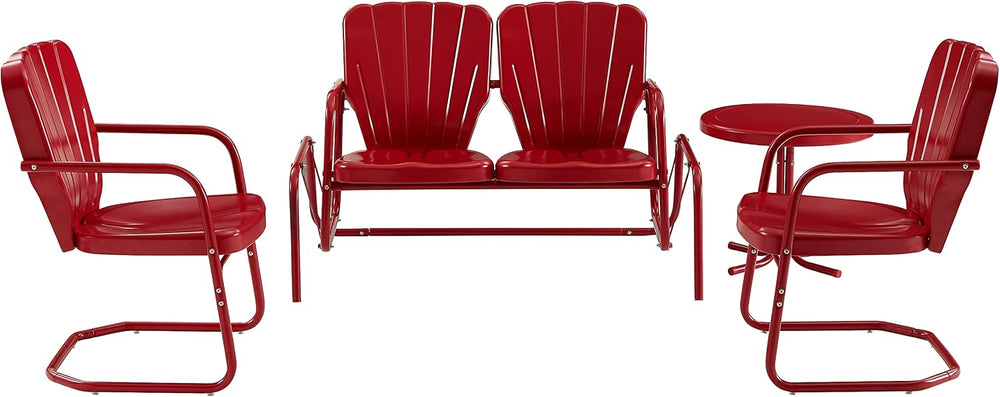 Crosley Furniture Ridgeland 4-Piece Loveseat Glider Set