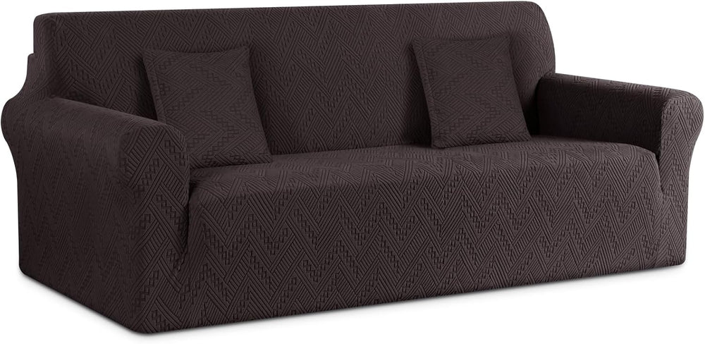 Ruaozz Stretch Sofa Cover, Soft Jacquard Furniture Protector