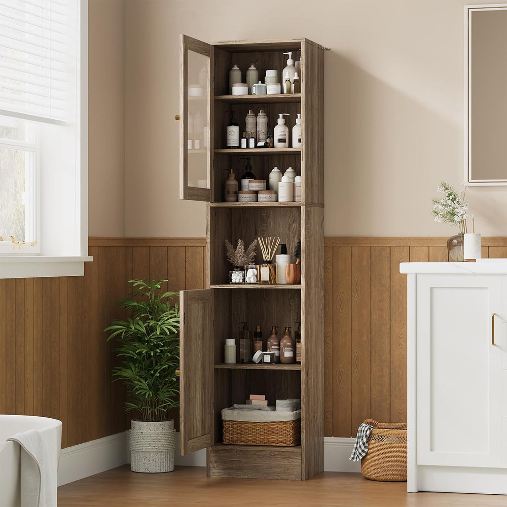 Garvee 67" Tall Narrow Storage Cabinet, for Small Space Slim Cabinet