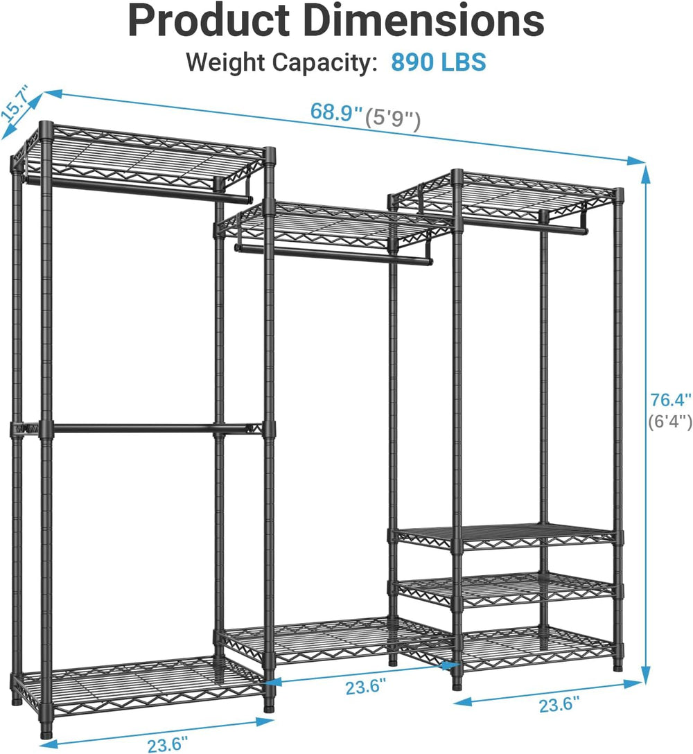 VIPEK V5C Portable Closet Wardrobe Bedroom Armoires Heavy Duty Covered Clothi...