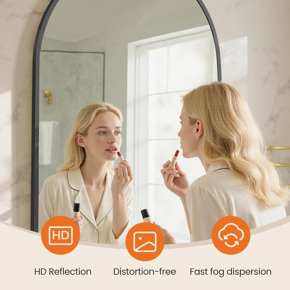 Sweetcrispy 20"x30" Arched Black Bathroom Mirrors for Wall, Vanity ...