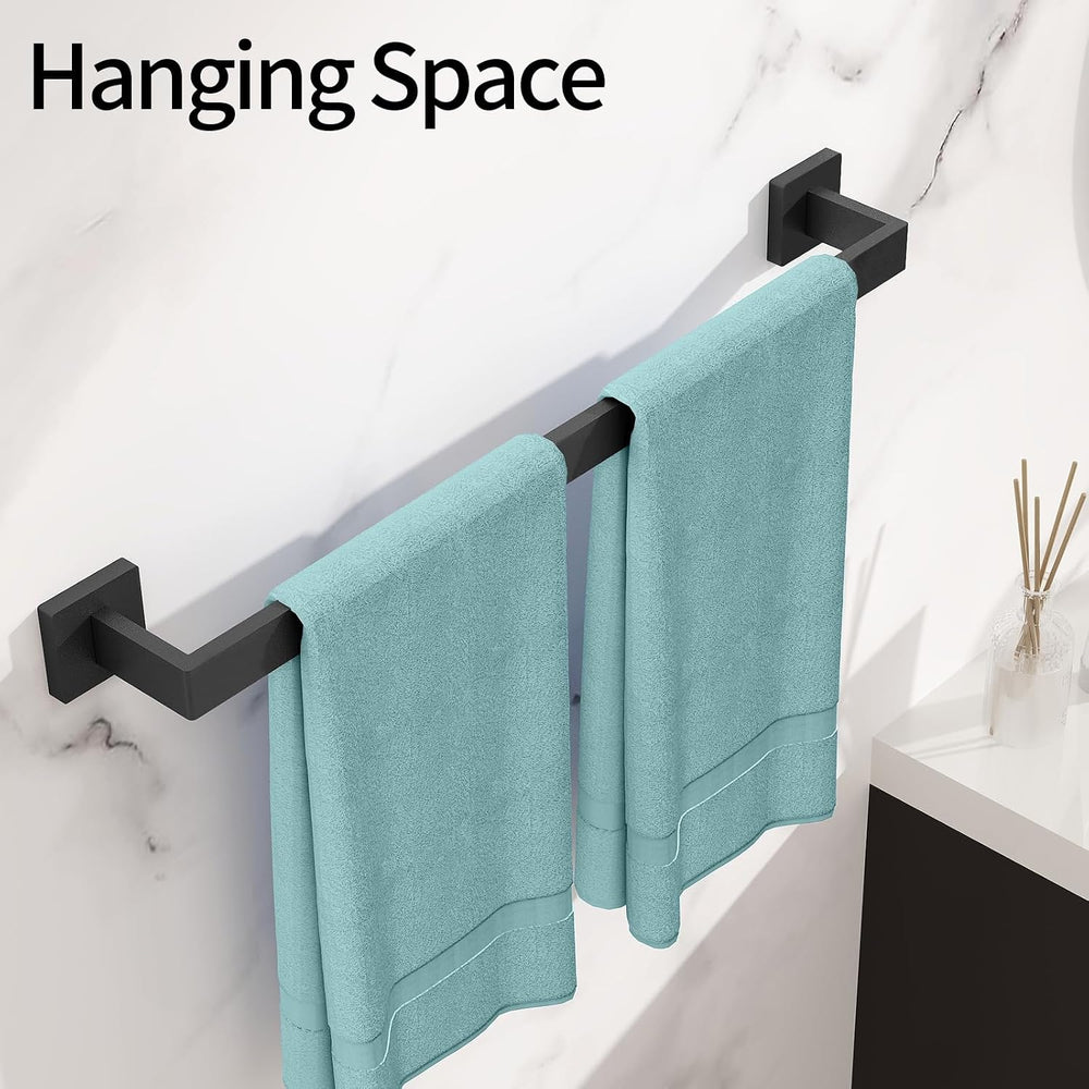 Bathroom Towel Bar, Towel Racks for Bathroom Wall Mounted Black