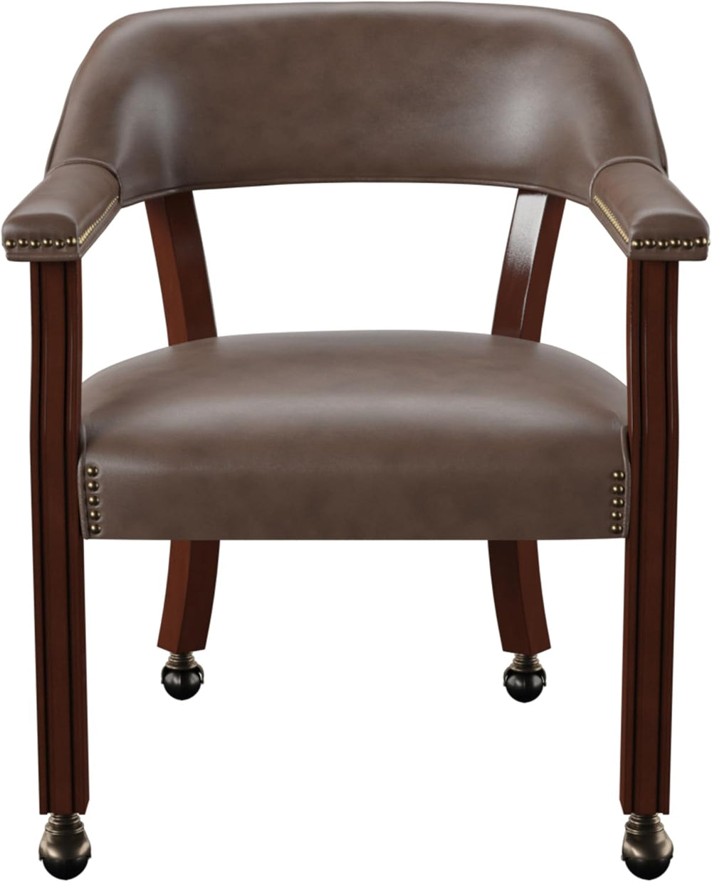 Steve Silver Furniture Tournament Arm Chair w/Casters, Dining Chair with Cast...