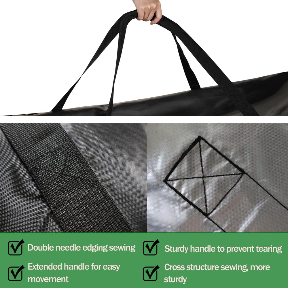 Outdoor Cushion Storage Bag with Zipper, Large Patio Storage Bags