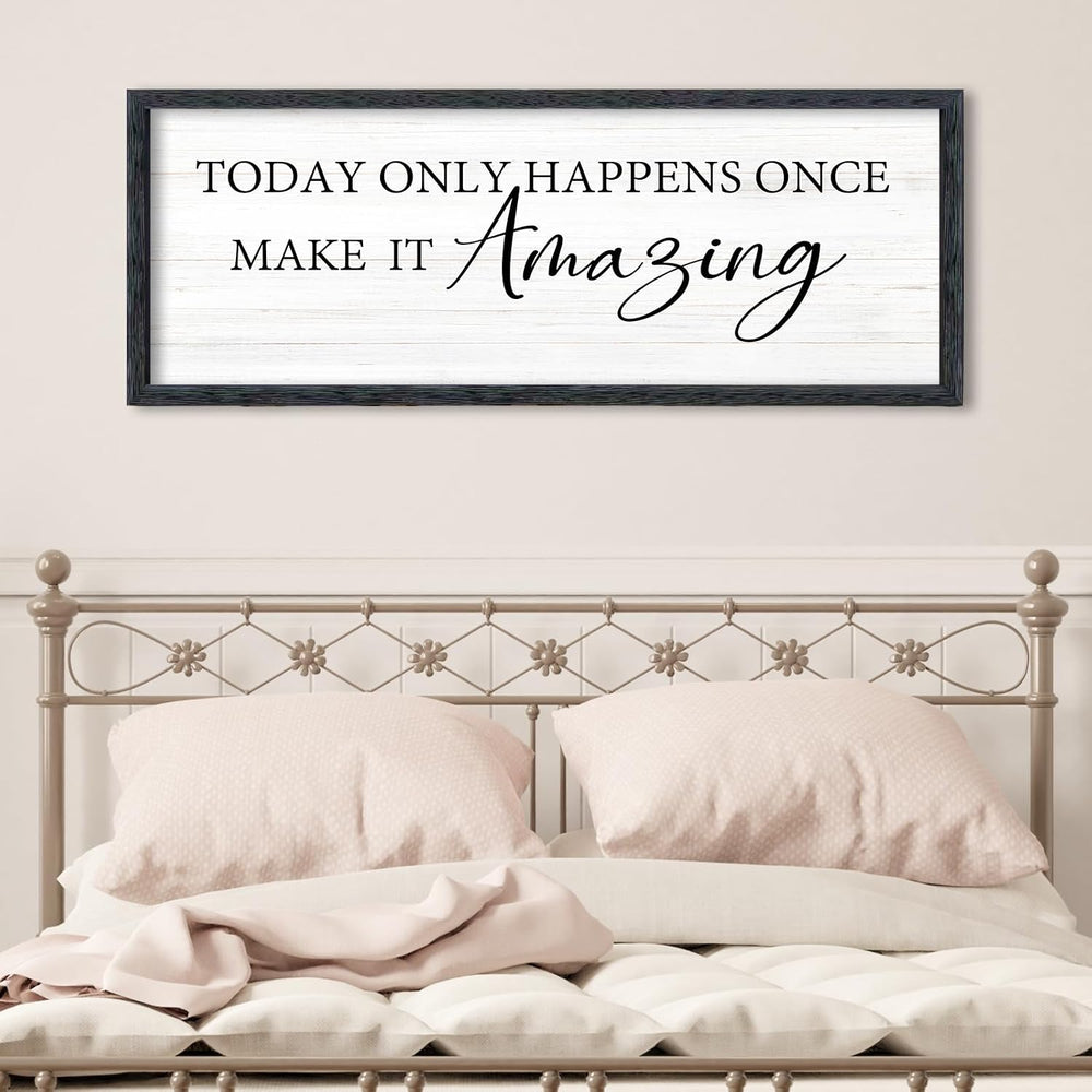AuraPeak Inspirational Quotes Office Wall Decor, Black, 40"×15"