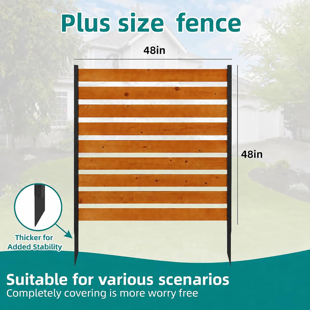 48x48in Outdoor Privacy Fence Screen for AC Unit, Trash Cans & Pool Equip...