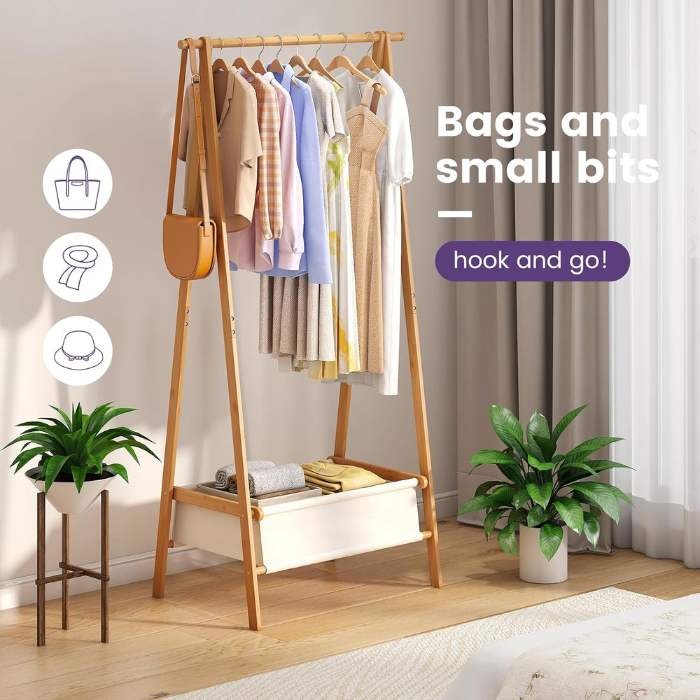 Clothing Rack, Coat Rack Freestanding for Hanging Clothes, Dress up Rack with...
