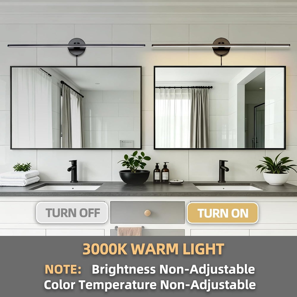 32" Plug in Bathroom Light Fixtures,Vanity Lights Bar,Picture Light