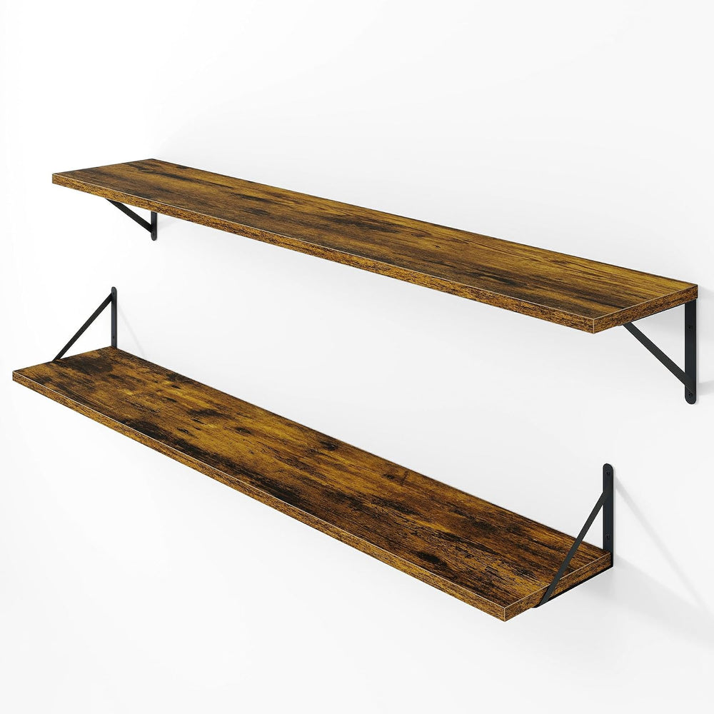 Vivelove Deep Floating Shelves for Wall, 48W x 8D Wood Wall Shelves Set of 2,...
