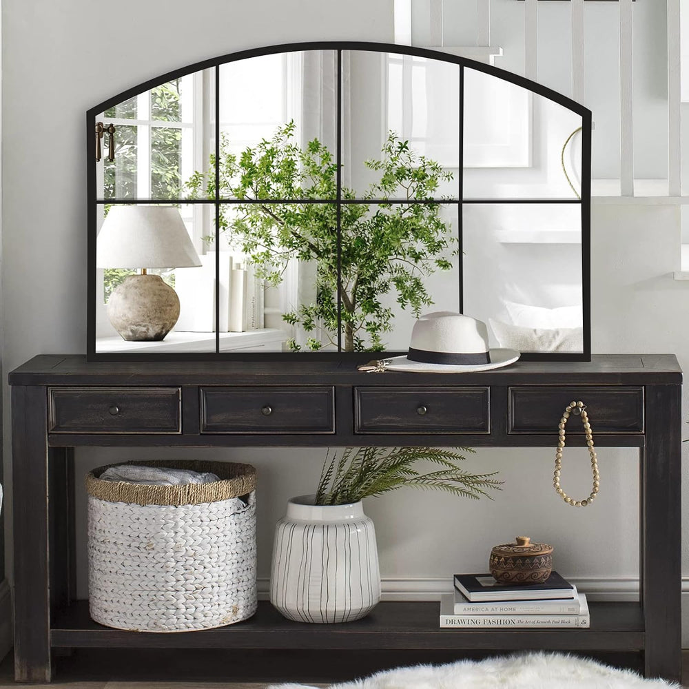 WAMIRRO Wide Window Pane Black Mirror, 28"X42"