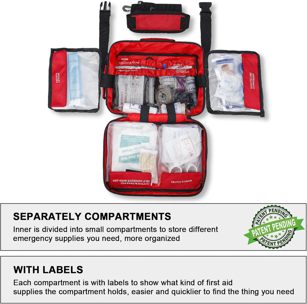 Poygik Premium 420-Piece Large First Aid Kit for Home, Car, Camping