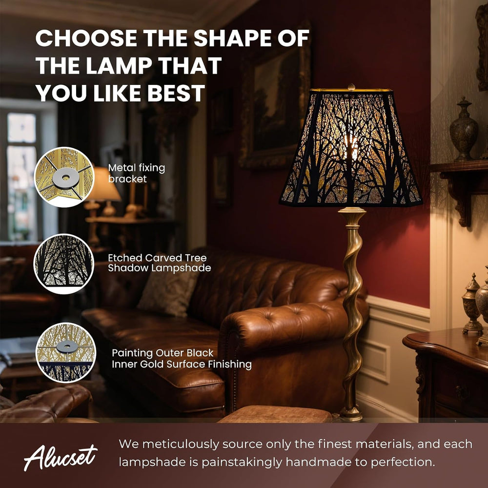 Large Metal Lampshade for Living Room Bedroom Top 8",Bottom,13.9"He...