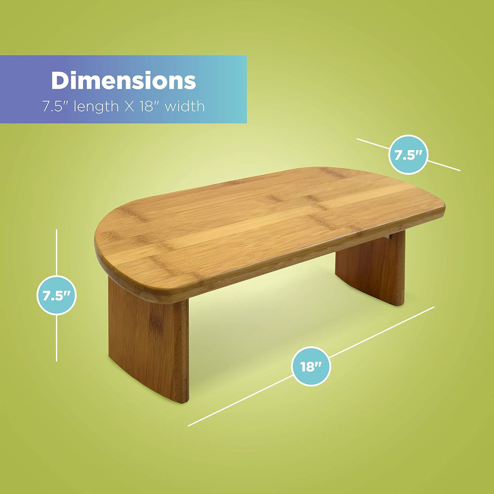 Bean Products Bamboo Folding Meditation Bench, Ergonomic Kneeling Stool